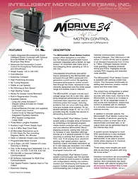 Intelligent Motion Systems MDI34 Manual De Usuario