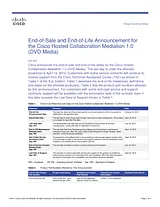 Cisco Cisco Hosted Collaboration Mediation 1.2 Guide D’Information