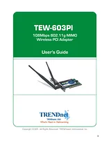 Trendnet TEW-603PI Manuel D’Utilisation