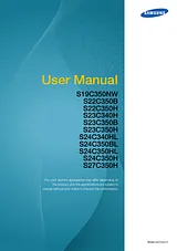 Samsung S24C350BL Benutzerhandbuch