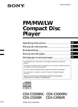 Sony CDX-C5000RV User Manual