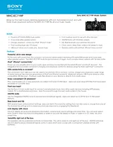 Sony MHCEC719iP Guide De Spécification