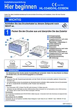 Brother HL-5340D Guide D’Installation Rapide