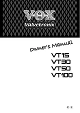 Vox VT15 Betriebsanweisung