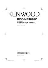 Kenwood KDC-MP4026V Справочник Пользователя