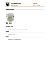 Lappkabel Filler plug with pierceable membrane M20 Polystyrene (EPS) Light grey (RAL 7035) 52020523 1 pc(s) 52020523 データシート