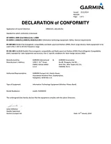 Garmin vivoactive Declaration Of Conformity