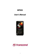 Transcend Information MP850 Manuel D’Utilisation