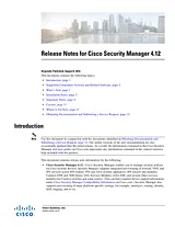 Cisco Cisco Security Manager 4.12 릴리즈 노트