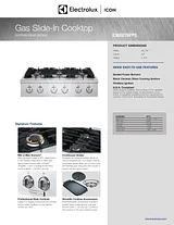 Electrolux E36GC76PPS Specification Sheet