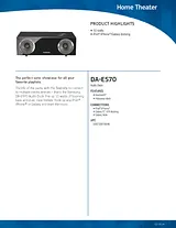 Samsung DA-E570 DA-E570/XU Leaflet