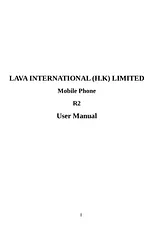 LAVA International Limited LAVAR2 Manuel D’Utilisation