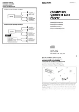 Sony CDX-3002 Installation Guide