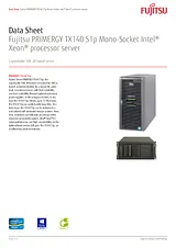 Fujitsu TX140 S1p VFY:T1401SX110GB 数据表