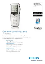 Philips digital dictation recorder LFH9380 LFH9380/27 Leaflet