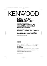 Kenwood KDC-CX89 Manuel D’Utilisation