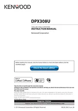 Kenwood DPX308U ユーザーズマニュアル
