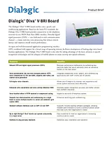 Dialogic DIVA Server V-BRI-2 306-219 Folheto