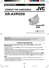 JVC GR-AXM250 Instruction Manual