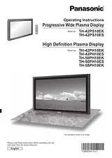 Panasonic TH58PH10EK Operating Guide
