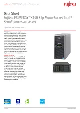 Fujitsu TX140 S1p VFY:T1401SX140IT 数据表