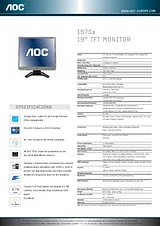 AOC 19" 197SA-1 TFT Monitor 197SA-1 Leaflet