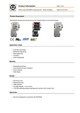 Lappkabel 21700504 ED-PB-90-S EPIC Data PROFIBUS Plug Connector With Screw Connection Plug, straight - 21700504 Data Sheet