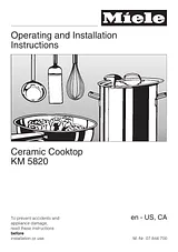 Miele KM 5820 Product Manual