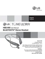 LG HBS-800 Manual Do Utilizador