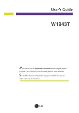 LG W1943T-PF Owner's Manual