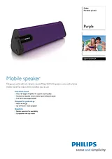 Philips Portable speaker SBA1610PUR SBA1610PUR/00 プリント