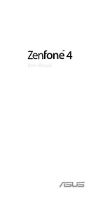 ASUS ZenFone 4 ‏(A400CXG)‏ Справочник Пользователя