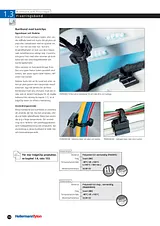 Hellermann Tyton Edge Clip Cable Tie, Black, 4.6mm x 200mm, 1 pc(s) Pack, T50ROSEC10-MC5-BK-D1 156-05904 156-05904 Datenbogen