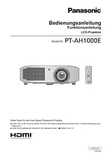 Panasonic PTAH1000E Guía De Operación