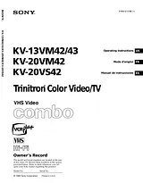 Sony KV-13VM42 Руководство Пользователя