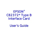 Epson C82372 ユーザーズマニュアル