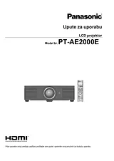 Panasonic PT-AE2000E Operating Guide