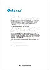 Astar electronic LTV-27HBG 사용자 설명서