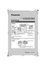 Panasonic KXTG8423G Anleitung Für Quick Setup