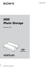 Sony HDPS-M1 Manuale