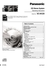 Panasonic SC-AK220 Manuale Utente