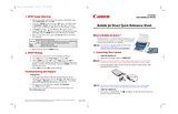 Canon i70 Quick Reference Card