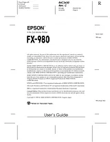 Epson FX-980 ユーザーズマニュアル