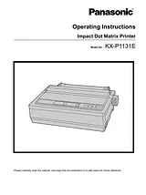 Panasonic KX-P1131E Manual Do Utilizador