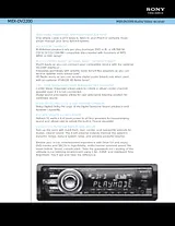 Sony MEX-DV2200 Guide De Spécification
