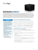 Synology DS415+ + 8TB DS415+_8TB_WD_RED_PRO_24X7 ユーザーズマニュアル