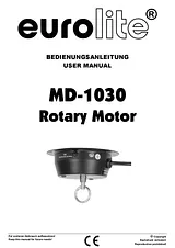 Eurolite MD-1030 Rotary motor w/o plug 50301200 Data Sheet