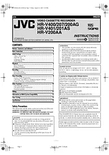 JVC HR-V207AG User Manual