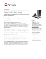 Polycom HDX 8000-720 7200-23150-009 Hoja De Datos