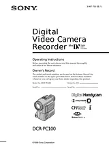 Sony DCR-PC100 Manual